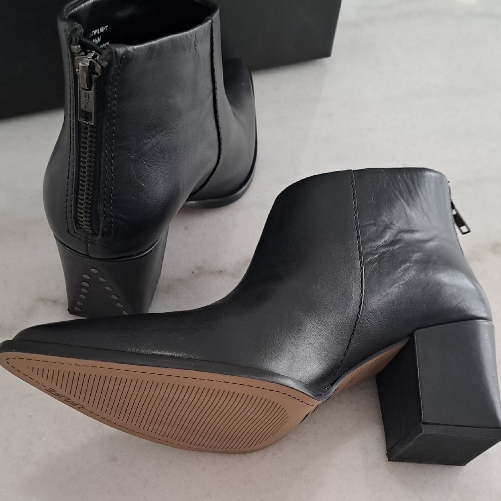 LF Life Black Leather Ankle Boots
